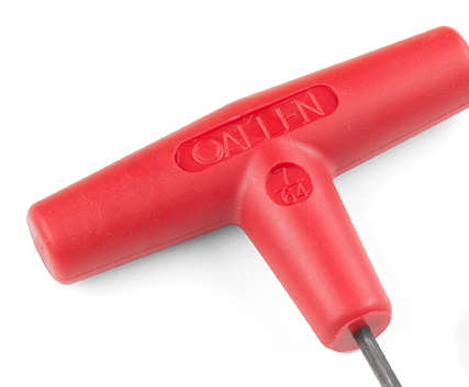 T-Handle Hex Wrench, Red. Creative Commons 2.0 Attribution Required. Photo by Sparkfun Electronics